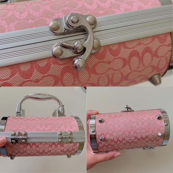 reworked pink coach mini bag🤍 - Picture 3 of 4